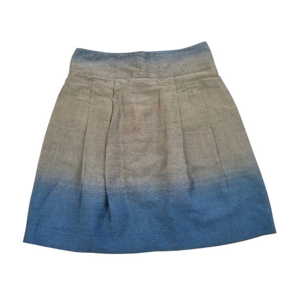 Vince gray blue ombre striped above the knee knee length A style skirt size 6 - Picture 1 of 9